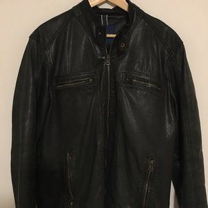 Cole Haan Mens Leather Jacket Size Medium